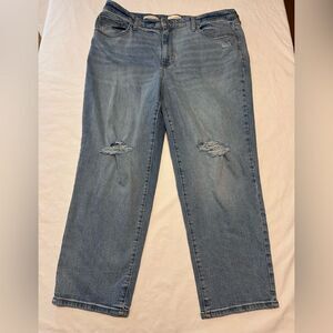 NWOT Universal Thread Women's High-Rise 90’s Slim distressed jeans size 17 Reg